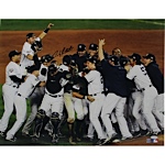 Andy Pettitte Signed 2009 Yankees WS Celebration 16 x 20 Photo